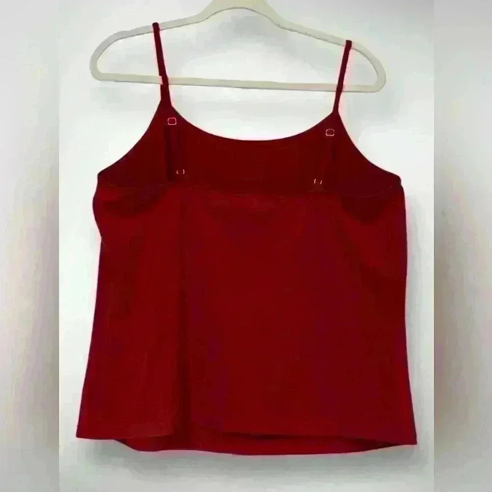 Lane Bryant Red Tank Top Adjustable Straps Size 14/16 - Picture 2 of 9